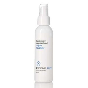 Pure Haven hair spray, regular hold Argan Lavender